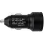 DAMAVO 4.8A Metal USB Car Charger Adapter Fast Charge Voltage Display Mini Dual Port Cigarette Lighter USB Car Socket Power Outlet for iPhone XR/Xs/Max/X/Plus, iPad Pro/Mini, Galaxy (2 Pack)