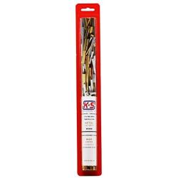 K & S Precision Metals 3408 Metal Cut-Offs, Brass/Copper/Aluminum/Stainless Steel Assortment, 1 Piece per Pack, Made in The USA