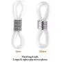HIFOT 40pcs Holder Chain Glasses Ends Spectacle Chain Strap Loop Ends of Glass Cord Ends of Eyeglass Chain Holder Silicone Lanyard Strap Silver HIFOT 40pcs Holder Chain Glasses Ends Spectacle Chain Strap Loop Ends of Glass Cord Ends of Eyeglass Chain Holder Silicone Lanyard Strap Silver