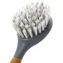 Full Circle Tenacious C Cast Iron Brush and Scraper, Bamboo Handle, 1 EA, Grey