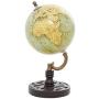 Deco 79 Wood Metal PVC Globe 5'' W, 9'' H-94436, 5'' x 9'', Green