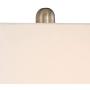 Royce Modern Table Lamps Set of 2 Silver Metal Teardrop Off White Rectangular Shade for Living Room Family Bedroom Bedside - 360 Lighting