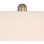 Royce Modern Table Lamps Set of 2 Silver Metal Teardrop Off White Rectangular Shade for Living Room Family Bedroom Bedside - 360 Lighting Royce Modern Table Lamps Set of 2 Silver Metal Teardrop Off White Rectangular Shade for Living Room Family Bedroom Bedside - 360 Lighting