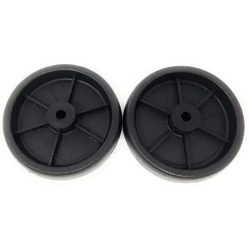 Nickannys Set of 2 Replacement BBQ Grill Wheels Pair Set Kit-Solid Plastic Wheel 5” x 1.5” w/ 3/8” Axle Hole for Outdoor Charcoal Gas Smoker Barbecue Pit- Rueda and Llantas Parts Nickannys Set of 2 Replacement BBQ Grill Wheels Pair Set Kit-Solid Plastic Wheel 5” x 1.5” w/ 3/8” Axle Hole for Outdoor Charcoal Gas Smoker Barbecue Pit- Rueda and Llantas Parts