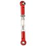 Essenc for WLtoys 144001 1/14 RC Car Spare Parts Metal Linkage Servo Pull Rod Steering Tie Rod Set,Red