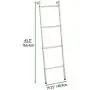 mDesign Metal Free Standing Leaning Decorative Bath Towel Bar Storage Ladder - Holds Towels, Blankets, Throw Blankets, Quilts - 4 Levels - Satin mDesign Metal Free Standing Leaning Decorative Bath Towel Bar Storage Ladder - Holds Towels, Blankets, Throw Blankets, Quilts - 4 Levels - Satin