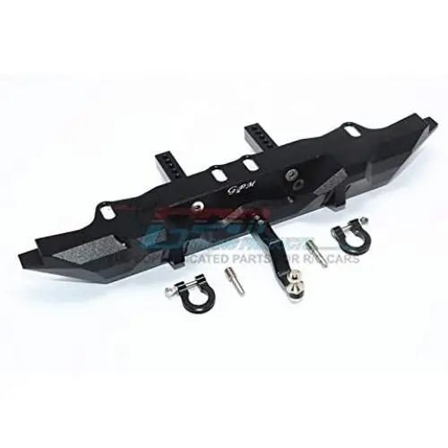 GPM for Traxxas TRX-4 Trail Defender Crawler Upgrade Parts Aluminum Rear Bumper with D-Rings - 1 Set Black GPM for Traxxas TRX-4 Trail Defender Crawler Upgrade Parts Aluminum Rear Bumper with D-Rings - 1 Set Black