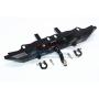 GPM for Traxxas TRX-4 Trail Defender Crawler Upgrade Parts Aluminum Rear Bumper with D-Rings - 1 Set Black