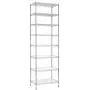 Finnhomy 8-Tier Wire Shelving Unit Adjustable Steel Wire Rack Shelving 8 Shelves Steel Storage Rack or Two 4-Tier Shelving Units with PE mat, Leveling Feet and Safety Device, NSF Certified, Chrome Finnhomy 8-Tier Wire Shelving Unit Adjustable Steel Wire Rack Shelving 8 Shelves Steel Storage Rack or Two 4-Tier Shelving Units with PE mat, Leveling Feet and Safety Device, NSF Certified, Chrome