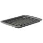 G & S Metal Products Company HG56R OvenStuff Toaster Oven Cookie Baking Pan with Nonstick Cooling Rack, 8.5 x 6.5, Gray