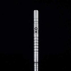 KYBERS Basic Series Single Color Metal Hilt Lightsaber Light Saber with Sound Aluminum Hilt(Silver hilt Blue Light)