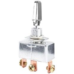 DaierTek 50A 12VDC Toggle Switch Heavy Duty Automotive Metal SPDT ON-Off-ON 3 Position 3 Pin with Chrome Plated