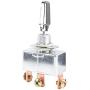 DaierTek 50A 12VDC Toggle Switch Heavy Duty Automotive Metal SPDT ON-Off-ON 3 Position 3 Pin with Chrome Plated