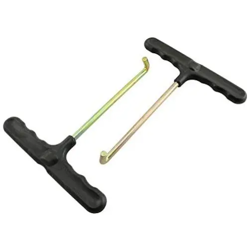 PSCCO 2pcs Trampoline Spring Puller T-Hook Tool Trampoline Spring Pull Fittings PSCCO 2pcs Trampoline Spring Puller T-Hook Tool Trampoline Spring Pull Fittings