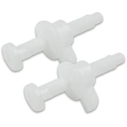 Toilet Seat Parts Including Screw and Nut For Top Mount Toilet Seat Hinges, White Plastic