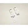 YKK Double Metal Tab Zipper Slider #10 Replacement, 2 Pieces, White