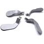 TOMSIN 4 pcs Interchangeable Paddles, Metal Stainless Steel Replacement Parts for Xbox One Elite Controller (Model 1698)