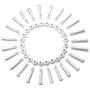 Hemoton 12pcs Plastic Pool Joint Pins with Extra Rubber Seals Pool Replacement Parts 2.36 Inch for Above Ground Intex Pools Metal Frame Pool Accessories
