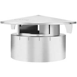 Skyflame Stainless Steel Grill Chimney Top Vent Cap Replacement for Large Size Big Green Egg