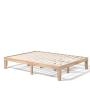 Giantex 14 Inch Solid Wood Platform Bed Frame, Rubber Wood Made Mattress Foundation, Heavy Duty Slats Support, No Box Spring Needed (Wood, Queen)