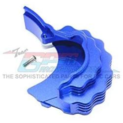 for Traxxas E-Revo 2.0 VXL Brushless (86086-4) Upgrade Parts Aluminum Center Main Gear Cover with Heat Sink Fins - 1Pc Set Blue