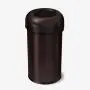 simplehuman 60 Liter / 16 Gallon Bullet Open Top Trash Can Commercial Grade, Heavy Gauge Dark Bronze Stainless Steel simplehuman 60 Liter / 16 Gallon Bullet Open Top Trash Can Commercial Grade, Heavy Gauge Dark Bronze Stainless Steel