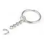 100pcs 1''/25mm Metal Split Key Ring with Chain Silver Key Ring Keychain Ring Parts Open Jump Ring and Connector Accessories for DIY (100pcs Split Key Ring with Chain) 100pcs 1''/25mm Metal Split Key Ring with Chain Silver Key Ring Keychain Ring Parts Open Jump Ring and Connector Accessories for DIY (100pcs Split Key Ring with Chain)