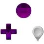 Elite Series 2 Replacement Parts, 3 in 1 Metal Modded 2 D-Pads and 1 Adjustment Tool for Elite Series 2 and Xbox one Elite Controllers (Purple)