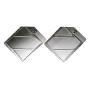 Road King Truck Parts Labelmaster 80SMPCC97 Slidemaster Replacement Truck and Trailer Aluminum Hazmat Placard Holder 2 Clipped Corners - 2 Pack