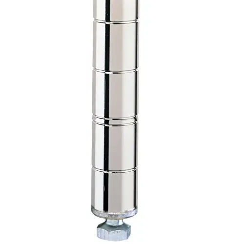 Metro 74P Metro Site Select Chrome Plated Steel Stationary Post, 1'' Diameter x 74-5/8'' Height (Pack of 4) Metro 74P Metro Site Select Chrome Plated Steel Stationary Post, 1'' Diameter x 74-5/8'' Height (Pack of 4)