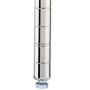 Metro 74P Metro Site Select Chrome Plated Steel Stationary Post, 1'' Diameter x 74-5/8'' Height (Pack of 4)
