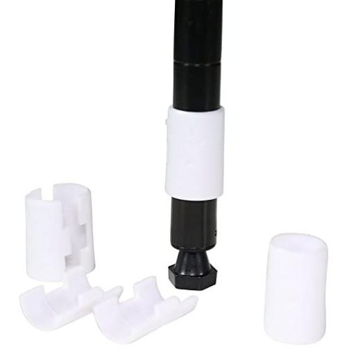 Apollo Hardware 3/4 Inch Shelf Clips/Split Sleeves, White 2 Pack / 8 Pair (3/4'' & 19.1mm Diameter Post Size) Apollo Hardware 3/4 Inch Shelf Clips/Split Sleeves, White 2 Pack / 8 Pair (3/4'' & 19.1mm Diameter Post Size)