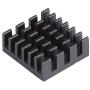 Awxlumv 10pcs Small Mini Heatsink Kit with Thermal Conductive Double Sided Tape Aluminum Heat Sink for Cooling VRM GPU Stepper Driver MOSFET VRam Regulators