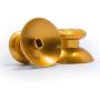 TOMSIN Metal Thumbsticks for Xbox One/ PS4 Controllers, Aluminum Analog Grip Replacement Parts for Xbox One S (2 Pcs) (Gold)