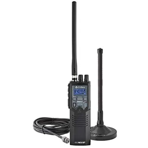 Cobra HHRT50 Road Trip Cb Radio - Emergency Radio, Travel Essentials, 2-Way Handheld Black Radio with Rooftop Magnet Mount Antenna, NOAA Channels, Dual Watch & 40 Channel Access Cobra HHRT50 Road Trip Cb Radio - Emergency Radio, Travel Essentials, 2-Way Handheld Black Radio with Rooftop Magnet Mount Antenna, NOAA Channels, Dual Watch & 40 Channel Access