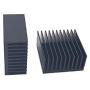 4Pcs Aluminum Heat Sink 40 x 40 x 20mm /1.57 x 1.57 x 0.79 inch Peltier Heat Sinks Cooling 11 Fin Black