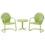 Crosley Furniture KO10004KL Griffith 3-Piece Retro Metal Outdoor Seating Set with 2 Chairs and Side Table, Key Lime Crosley Furniture KO10004KL Griffith 3-Piece Retro Metal Outdoor Seating Set with 2 Chairs and Side Table, Key Lime