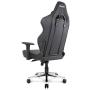 AKRacing Masters Series Max Gaming Chair with Wide Flat Seat, 400 Lbs Weight Limit, Rocker and Seat Height Adjustment Mechanisms - Black