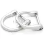 CRAFTMEMORE D-Rings Screw in Shackle Horseshoe U Shape D Ring DIY Leather Craft Key Holder Purse Accessories for 1 Inch Strap Pack of 4 (Silver)