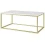 Walker Edison Modern Marble and Metal Frame Open Rectangle Coffee Accent Living Room Ottoman Table, 42 Inch, Marble & Gold Walker Edison Modern Marble and Metal Frame Open Rectangle Coffee Accent Living Room Ottoman Table, 42 Inch, Marble & Gold