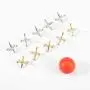 Biubee 3 Sets Retro Metal Jacks and Ball Game- 30 Pcs Gold and Silver Toned Jacks with 3 Red Rubber Bouncy Balls, Classic Game of Jacks for Party Favor, Game Prizes, Kids and Adult of All Ages Biubee 3 Sets Retro Metal Jacks and Ball Game- 30 Pcs Gold and Silver Toned Jacks with 3 Red Rubber Bouncy Balls, Classic Game of Jacks for Party Favor, Game Prizes, Kids and Adult of All Ages