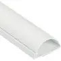 D-Line TV Cable Raceway On Wall Cord Cover - 39 Inch Large Paintable Channel to Hide and Conceal Cords, Cables, or Wires - Cable Management - 2” (W) x 1” (H), White