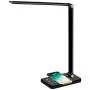 Multifunctional LED Desk Lamp with Wireless Charger, USB Charging Port, 5 Lighting Modes,5 Brightness Levels, Sensitive Control, 30/60 min Auto Timer, Eye-Caring Office Lamp with Adapter Multifunctional LED Desk Lamp with Wireless Charger, USB Charging Port, 5 Lighting Modes,5 Brightness Levels, Sensitive Control, 30/60 min Auto Timer, Eye-Caring Office Lamp with Adapter