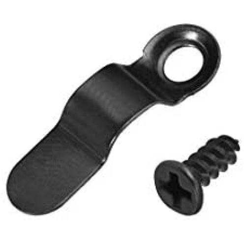 uxcell Frame Turn Button, 9/10'' Metal Bow Shape with Screws for Hanging Pictures, Photos, Drawings and Posters, 50 Pcs (Black)
