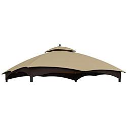 ABCCANOPY Replacement Canopy Top for Lowes Allen Roth 10X12 Gazebo #GF-12S004B-1(Beige)