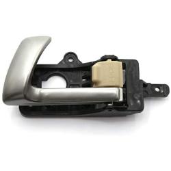 Otois Interior Door Handle Metal Gray Beige Key Lock Button 826102B010J9 Front Left for Hyundai 2007 2012 Santa Fe