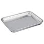 TeamFar Pure Stainless Steel Toaster Oven Pan Tray Ovenware, 7x9x1, Heavy Duty & Healthy, Mirror Finish & Easy clean, Deep Edge, Dishwasher Safe (18/0 Steel)