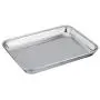 TeamFar Pure Stainless Steel Toaster Oven Pan Tray Ovenware, 7x9x1, Heavy Duty & Healthy, Mirror Finish & Easy clean, Deep Edge, Dishwasher Safe (18/0 Steel)