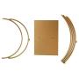 Efavormart 24'' | 16'' Gold Double Metal Hoop Wedding Centerpiece, Flower Stand