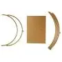 Efavormart 24'' | 16'' Gold Double Metal Hoop Wedding Centerpiece, Flower Stand